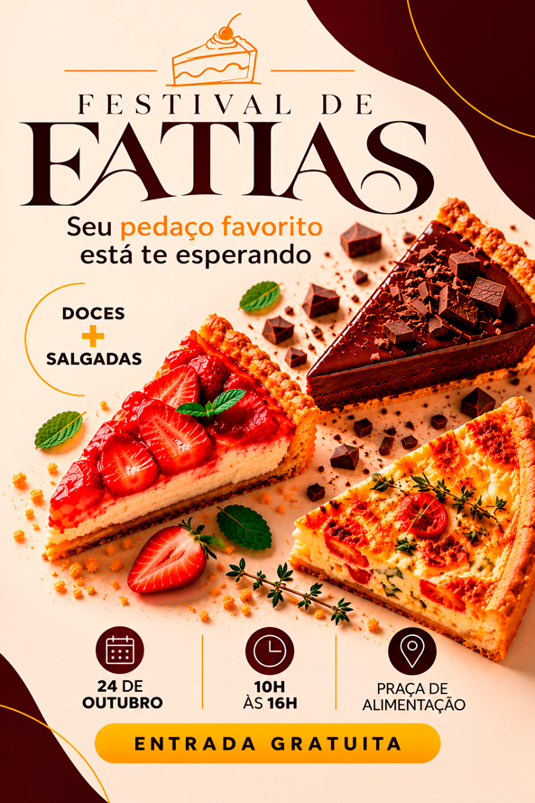 Festival de Tortas Doces e Salgadas ViaBrasil no ViaBrasil Pampulha