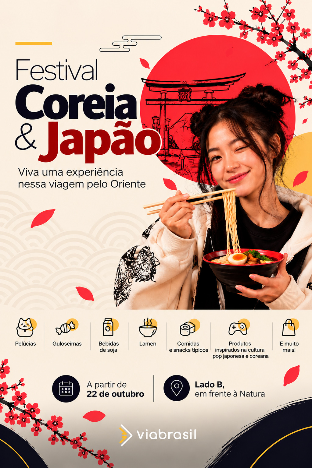 Festival Coreia & Japão chega ao ViaBrasil no ViaBrasil Pampulha